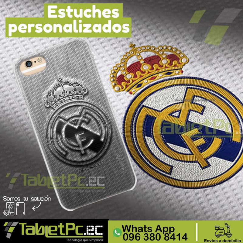 Case Estuche equipo Madrid blanco negro 8